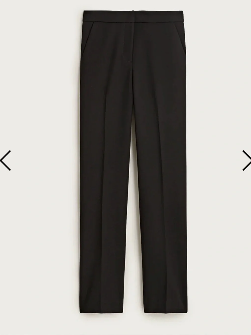 NWT J Crew Kate Straight Leg Pant Stretch Black Size 8T